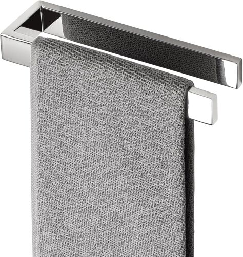 SUBZONAL-Porte Serviette Salle de Bain sans Perçage, Adhésif Porte-Serviettes Murale à Coller, Design Moderne Ch Poli pour Cuisine Lavabo Toilette, SUS304 Acier Inoxydable, 20CM