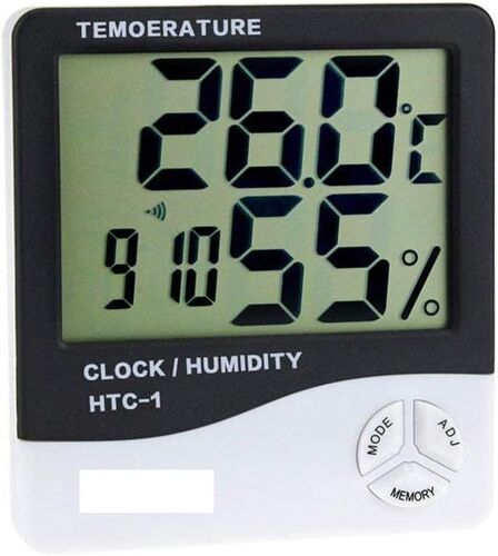 SUBZONAL-PNAWLLCF-65 Thermomètre hygromètre température numérique hygromètre intérieur hygromètre Thermomètre avec Horloge Calendrier Alarme Rétro-éclairage