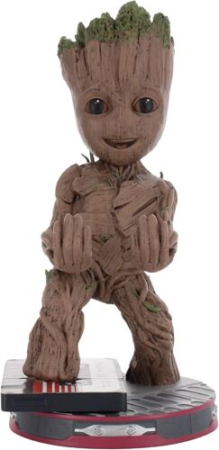 SUBZONAL-Smiley Toddler Groot Support Manette et Porte Telephone - Gaming Accessoire et Figurine pour Bureau et Gamer Setup, Compatible avec Xbox, et la Plupart des Manettes