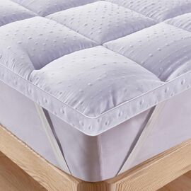 SUBZONAL-Surmatelas 140x190 cm, Microfibre 4 cm sur Matelas 2 Personnes, Ultra-Moelleux Respirant Hypoallergénique, Lavable 40°C, 4 Coins Élastiques, Clic Clac Canapé Lit, -TEX
