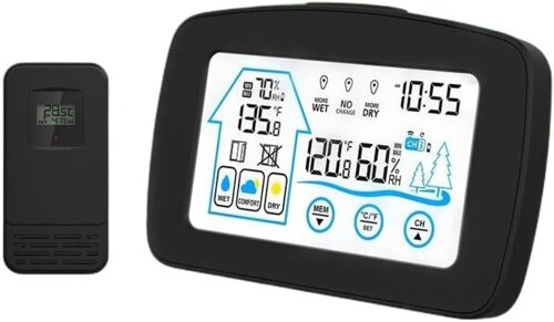 SUBZONAL-Hygromètre numérique et thermomètre pour intérieur et extérieur, moniteur précis de température et d'humidité avec écran LCD, fonctionnement à piles
