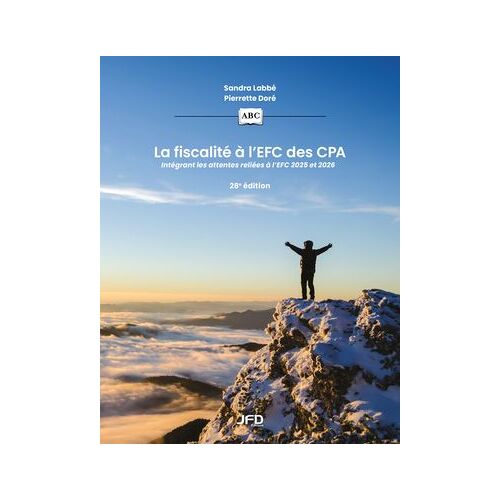 La Fiscalité À L'efc Des Cpa - 28e Édition
