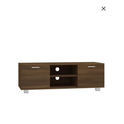 342621 vidaXL Meuble TV Chêne marron 120x40,5x35 cm Bois d'ingénierie