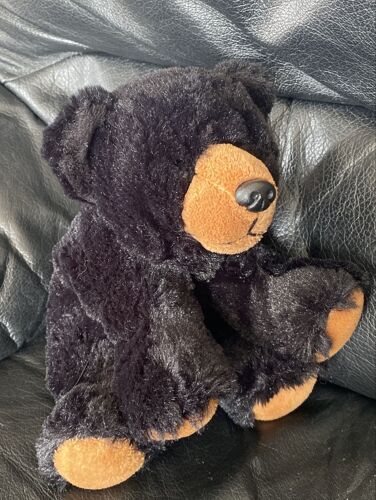 Peluche ours noir et marron wild Republic billes 20cm