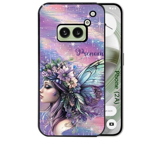 Coque noire Taperso pour Nothing Phone 2A et 2A PLUS avec motif fee pastel personnalisee