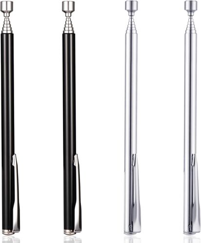 KALANKA-Lot de 4 outils de ramassage magnétiques télescopiques de précision pour petits objets métalliques