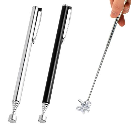 KALANKA-Lot de 2 aimants télescopiques magnétiques - Pour la collecte de petites pièces métalliques