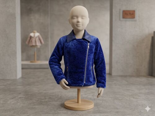 Blouson Bleu Très Doux 10 Ans Fun Et Fun