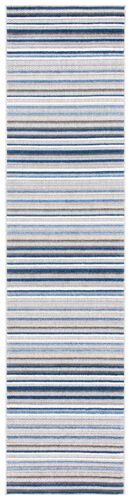 Tapis Polypropylène Gris/Bleu 66 X 213 Cm