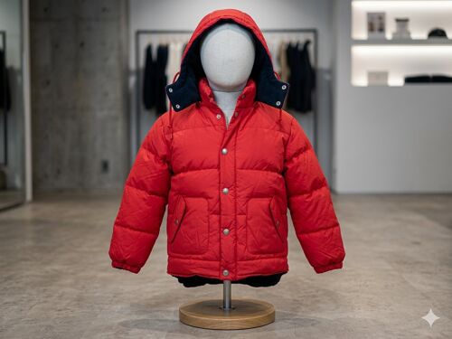 Doudoune En Plumes Doublée Polaire Rouge Foncé Avec Capuche Amovible 10 Ans Camaïeu Mixte