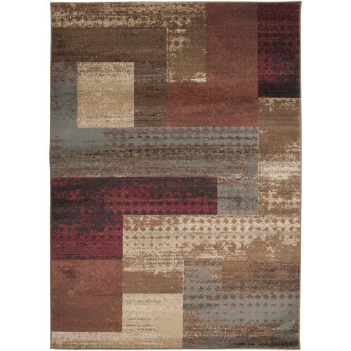 Tapis Moderne Graphique Rouge Foncé 160x230