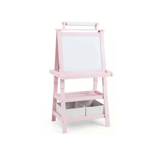 Tableau enfant double face rose