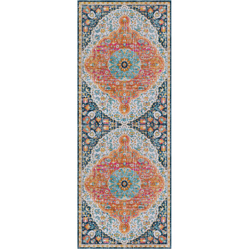 Tapis De Couloir Vintage Oriental Multicolore/Orange 80x220