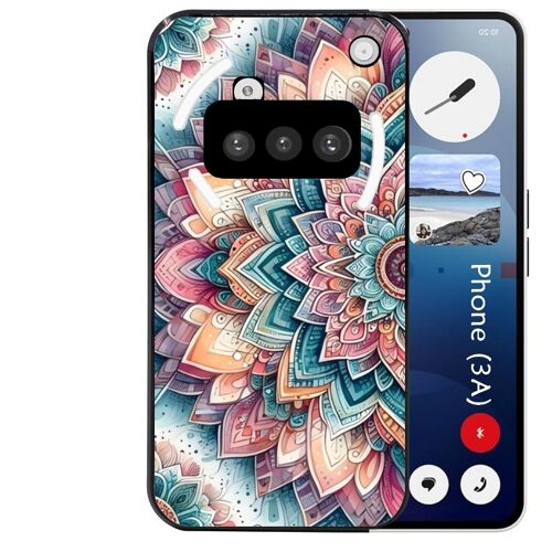 Coque noire Taperso pour Nothing Phone 3A avec motif mandala 1