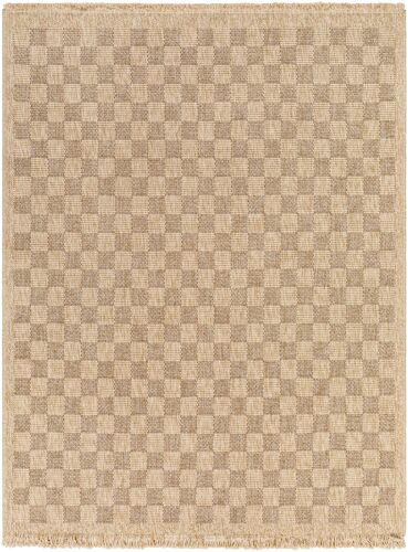 Tapis D'extérieur/Intérieur À  Carreaux Aspect Jute Beige 160x213