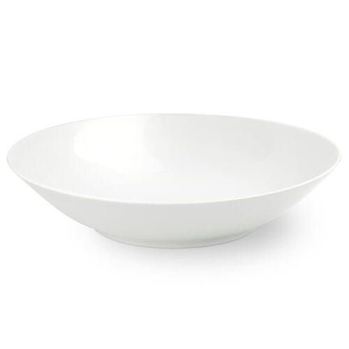 Plat Rond En Porcelaine Blanc