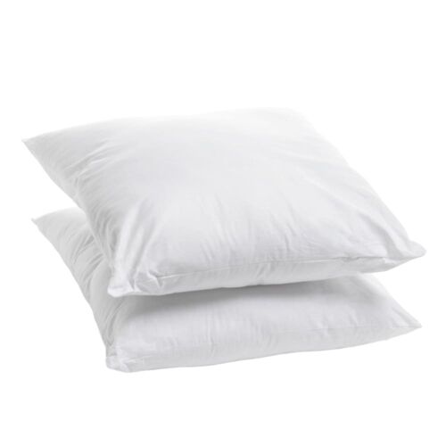 Lot De 2 Oreillers Moelleux Coton Bio 60x60cm