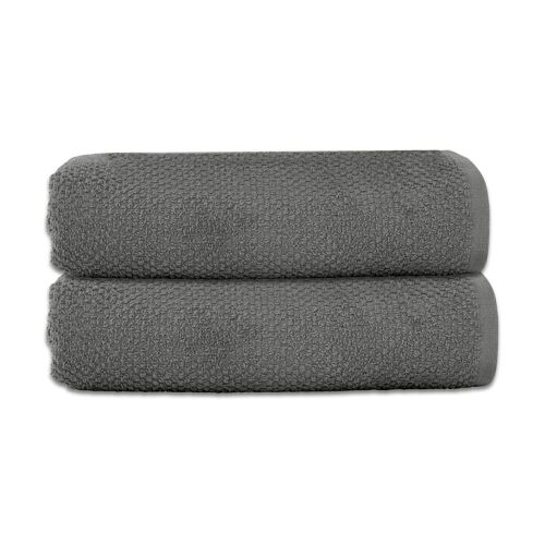 Lot 2 Serviettes De Bain 70x140 Coton Éponge