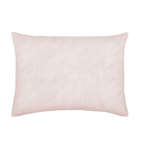 Taie D'oreiller Unie En Lin Rose 50x75