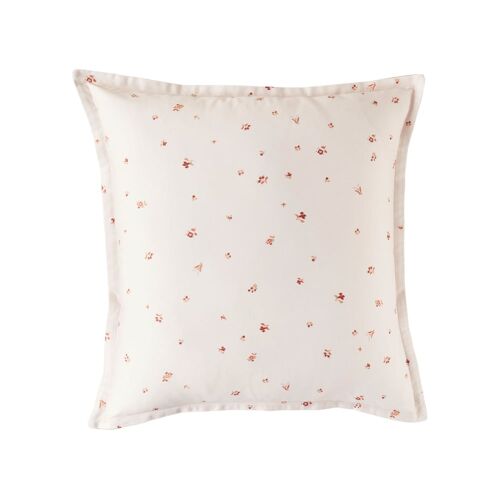 Taie D'oreiller Imprimée En Satin De Coton Beige 64x64