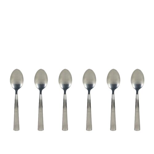 Lot De 6 Cuillères À  Café En Acier Inoxydable