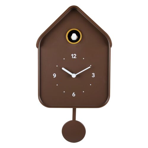 Horloge coucou chocolat 20.6x39cm