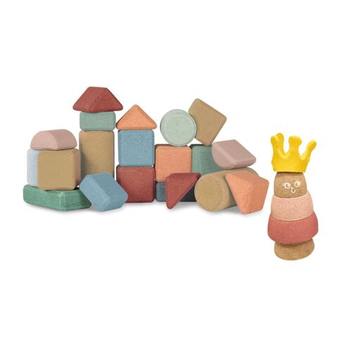 Set 1 coffret de 20 blocs de construction avec 1 jouet à empiler Reine