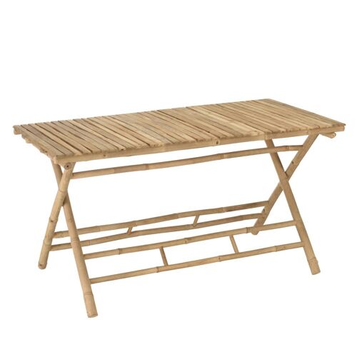 Table à  manger pliante en bambou 140x70cm