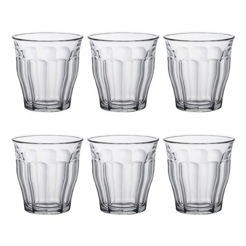 Boîte De 6 Gobelets 20 Cl Transparent En Verre