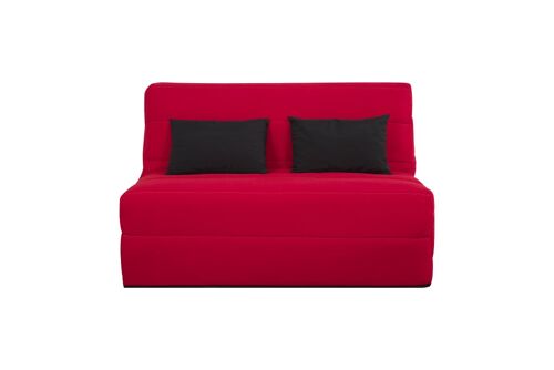 Banquette bz convertible 2 places pearl rouge
