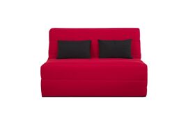 Banquette bz convertible 2 places pearl rouge