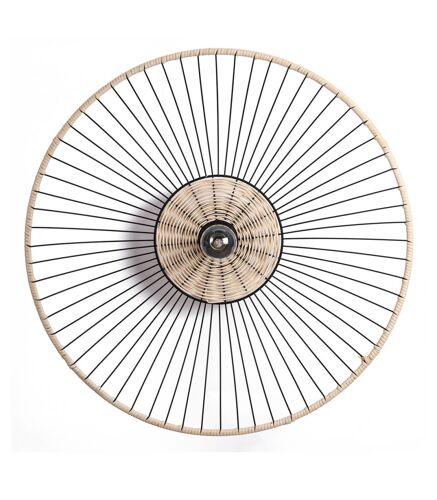 Applique En Métal Noir, H. 58 Cm