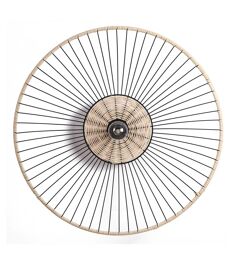 Applique En Métal Noir, H. 58 Cm