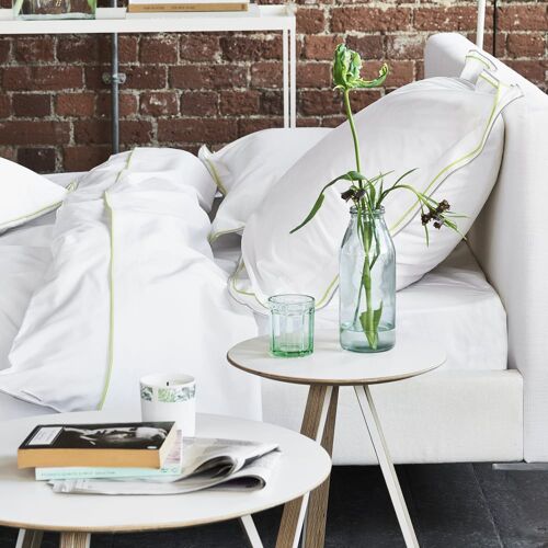 Housse De Couette Bicolore En Coton 140x200