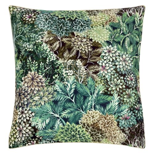 Taie D'oreiller Imprimée En Satin De Coton Vert 65x65