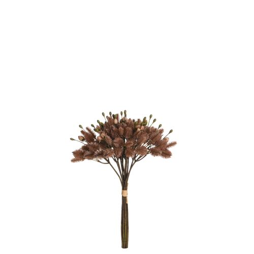 Bouquet de chardon artificiel marron H40