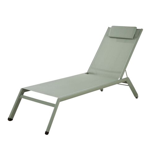 Maisons Du Monde Bain De Soleil En Aluminium Et Toile Plastifiée Style Contemporain