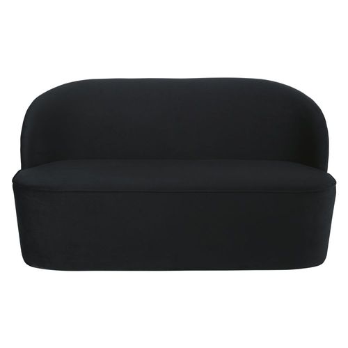 Banquette professionnelle 2/3 places en velours noir