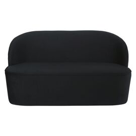 Banquette professionnelle 2/3 places en velours noir