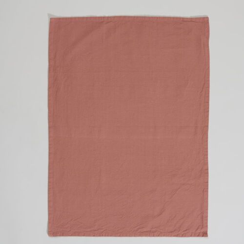 Torchon En Coton Terracotta 50x70