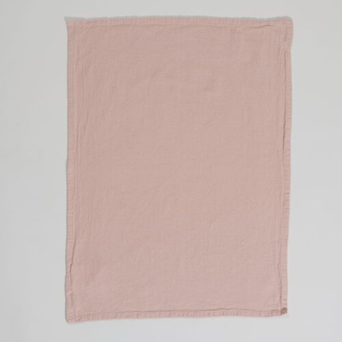 Torchon En Coton Rose 50x70