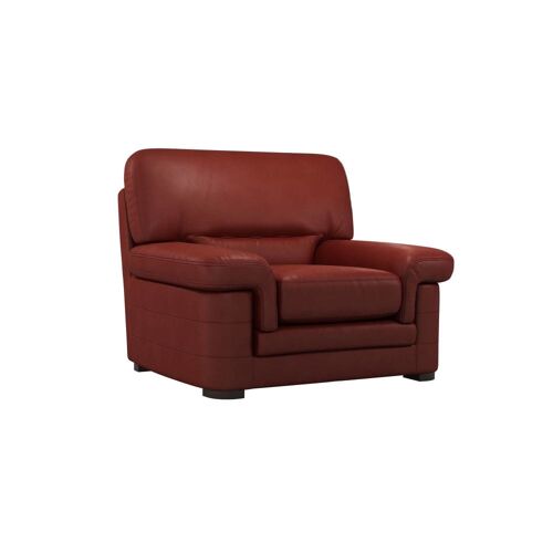 Fauteuil cuire H90 rouge