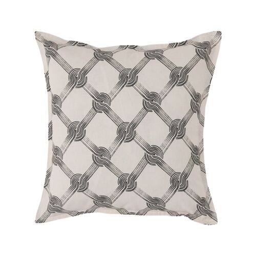 Housse De Coussin En Lin Et En Coton Beige 45 X 45 Cm