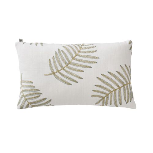 Housse De Coussin En Viscose Blanc 28x47 Cm