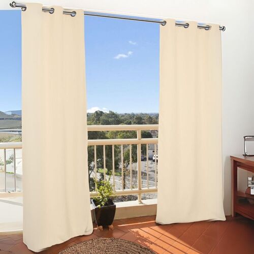 Rideau D'extérieur Moondream En Toile Unie Imperméable Polyester Beige