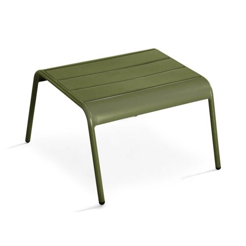 Repose pied en métal vert kaki