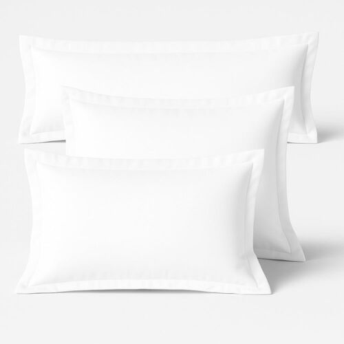 Taie D'oreiller 60x60 Cm - Coton Coloris Blanc