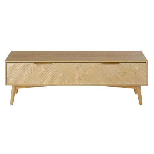 Meuble TV 1 tiroir trappe L136