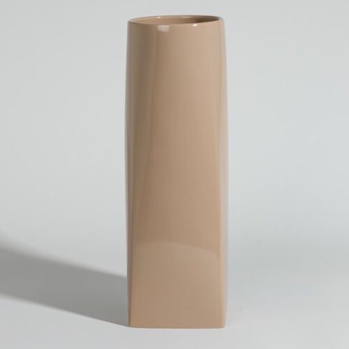 Vase en grès beige sable H32