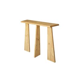 Console d'entrée 3 pieds en bois clair